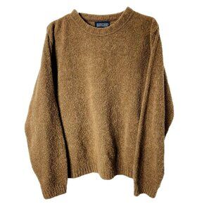 Lands' End Brown Crew Neck Sweater
